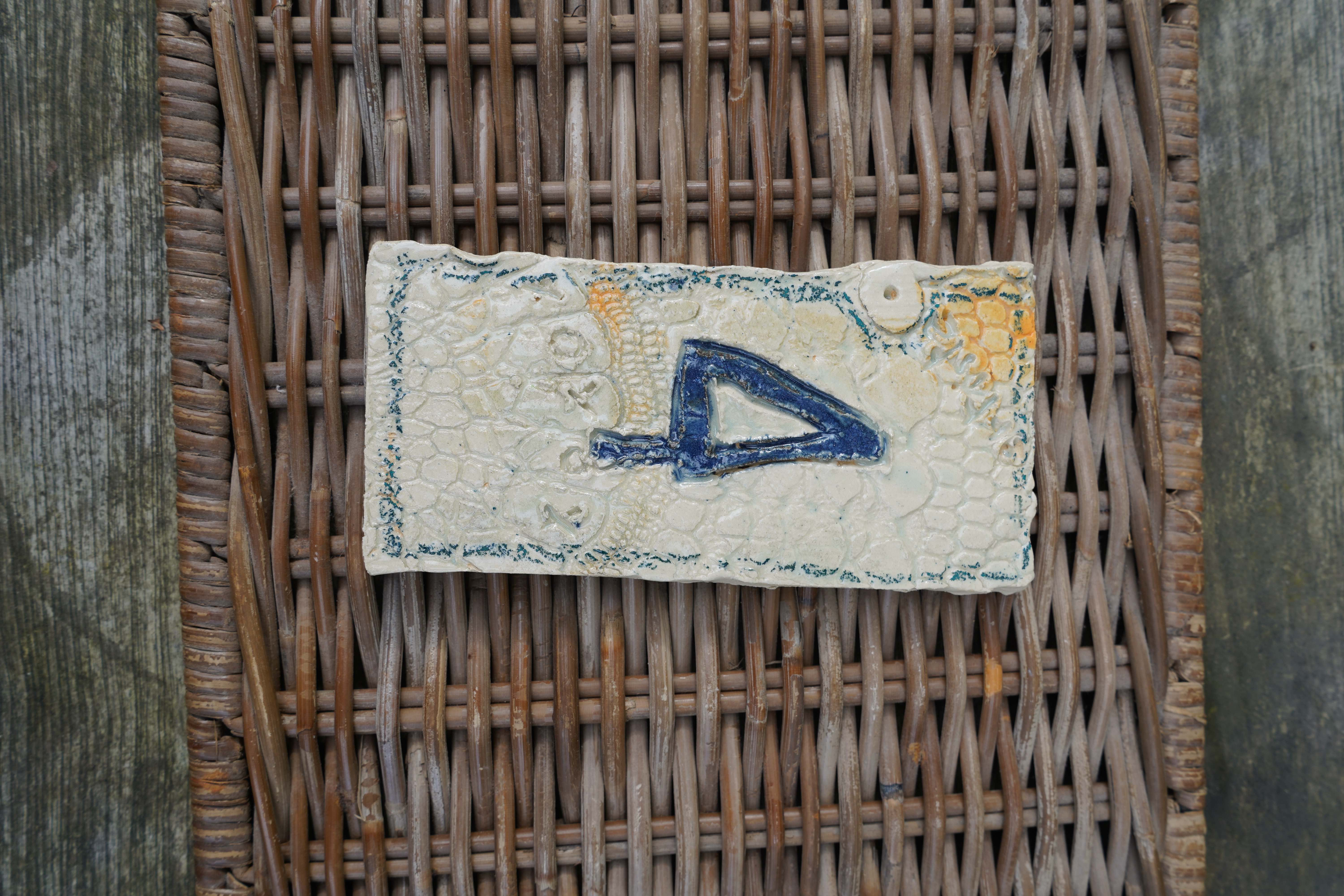 Numéro de maison artistique en céramique 4 — Special edition #4